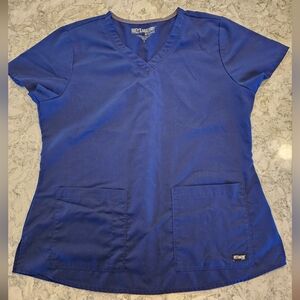 Grey's Anatomy By Barco Women's V‑Neck Scrub Top in Royal Blue
